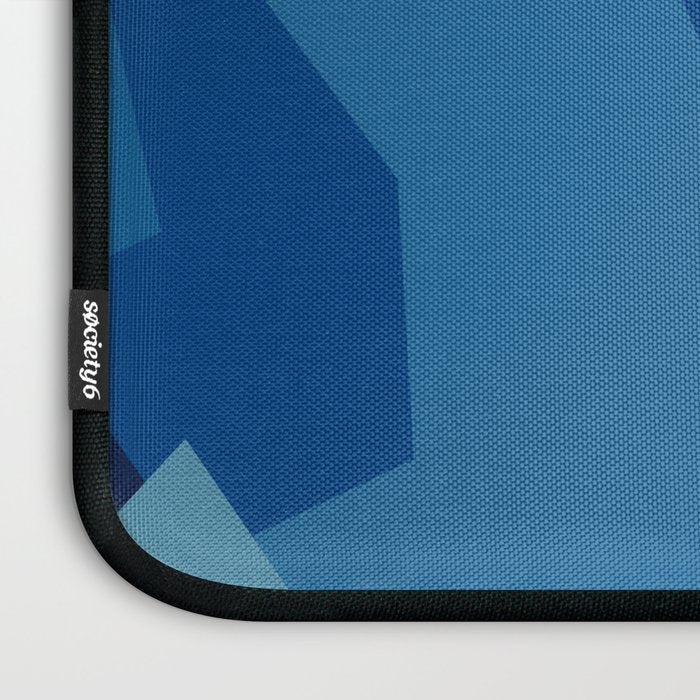 Peckham Blue Abstract Map Laptop Sleeve Gallery Image 3