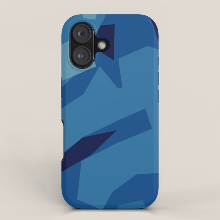 Peckham Blue Abstract Map iPhone Case Gallery Image 1