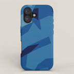 Peckham Blue Abstract Map iPhone Case Gallery Image 1