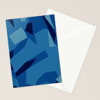 Peckham Blue Abstract Map Stationery Card Gallery Image 2