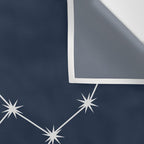 Virgo Zodiac Star Constellation Line Art Dark Blue Wall Tapestry Gallery Image 3