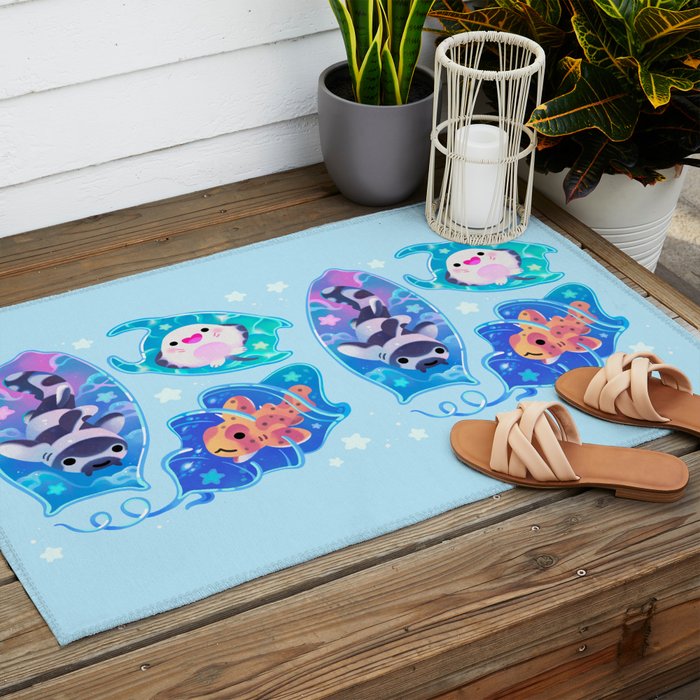Mermaid's purse (shark egg) Outdoor Rug Gallery Image 2
