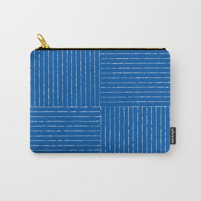 Lines III (Sapphire Blue) Carry All Pouch Gallery Image 1