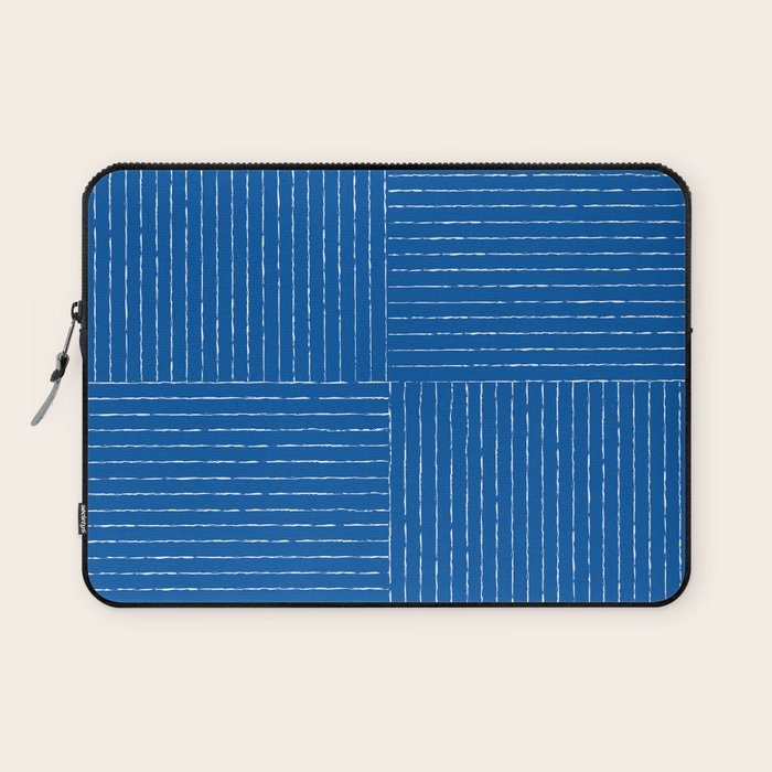 Lines III (Sapphire Blue) Laptop Sleeve Gallery Image 1