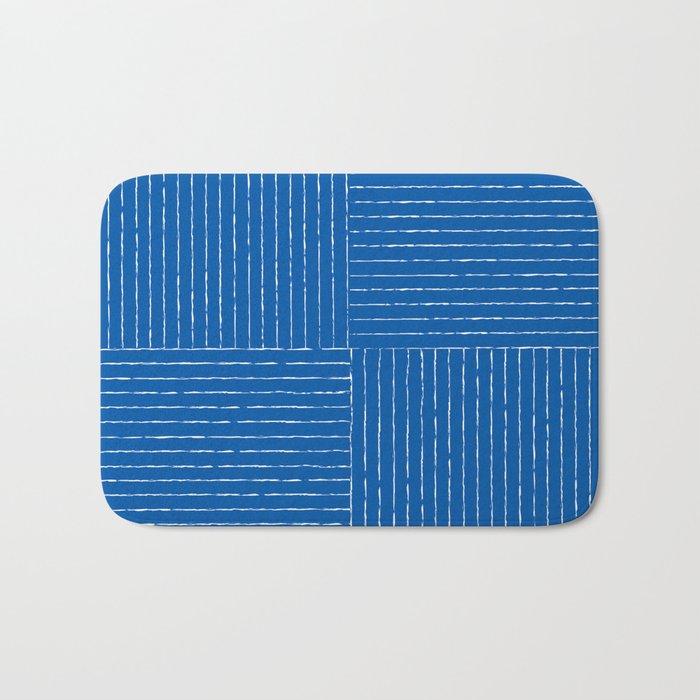 Lines III (Sapphire Blue) Bath Mat Gallery Image 1