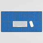 Lines III (Sapphire Blue) Desk Mat Gallery Image 1