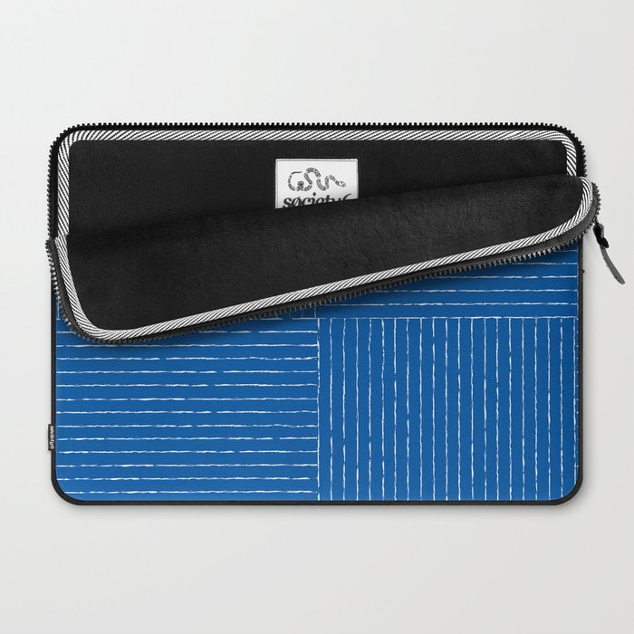 Lines III (Sapphire Blue) Laptop Sleeve Gallery Image 2