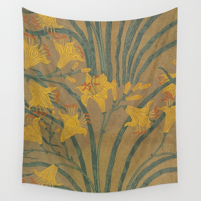 Day Lilies II by Walter Crane Wall Tapestry Gallery Image 4