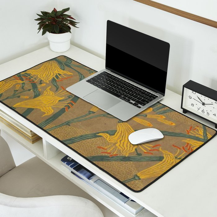 Day Lilies II by Walter Crane Desk Mat Gallery Image 2