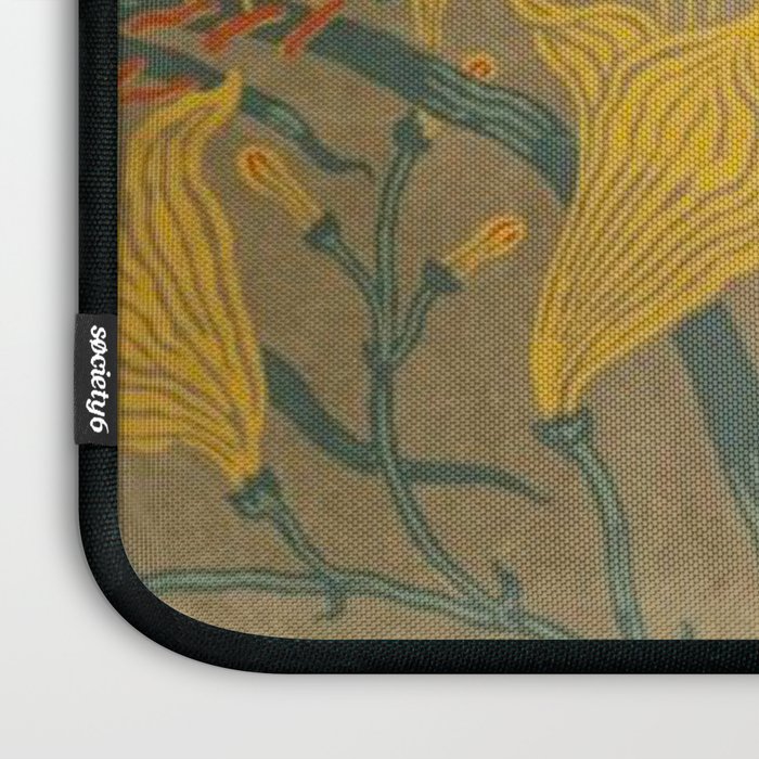 Day Lilies II by Walter Crane Laptop Sleeve Gallery Image 3