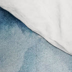 Before the Storm - an abstract acrylic and ink piece in blues, white, pink, and red Comforter Gallery Image 4