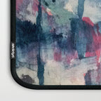 Before the Storm - an abstract acrylic and ink piece in blues, white, pink, and red Laptop Sleeve Gallery Image 3