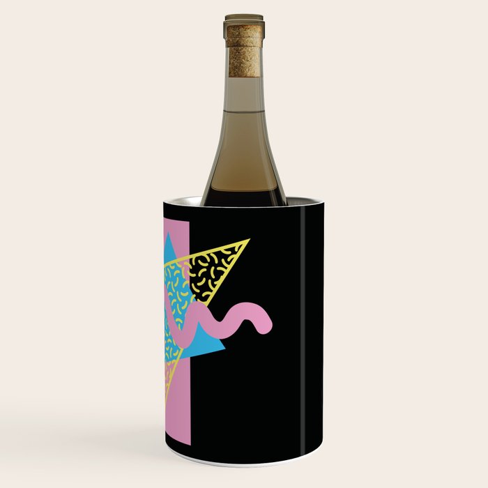 Memphis pattern 71 - 80s / 90s Retro Wine Chiller Gallery Image 3