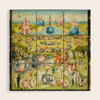 The Garden of Earthly Delights by Bosch Wood Wall Art Gallery Image 1