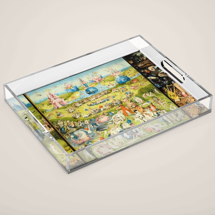 The Garden of Earthly Delights by Bosch Acrylic Tray Gallery Image 1