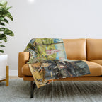 The Garden of Earthly Delights by Bosch Throw Blanket Gallery Image 1