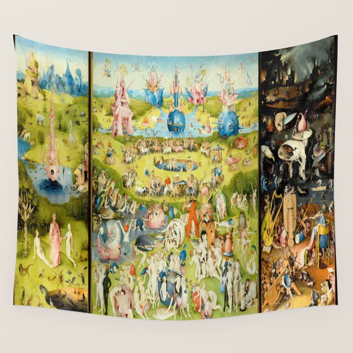 The Garden of Earthly Delights by Bosch Wall Tapestry Gallery Image 4