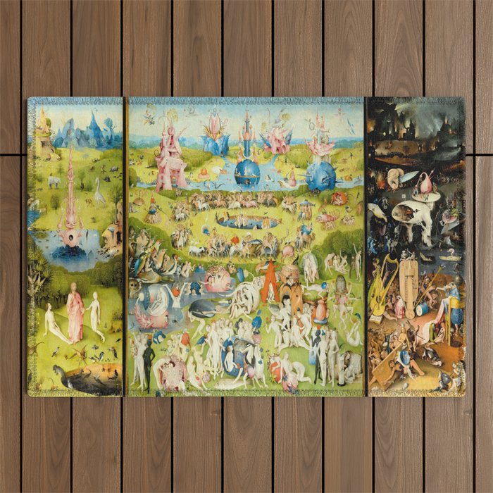 The Garden of Earthly Delights by Bosch Outdoor Rug Gallery Image 1