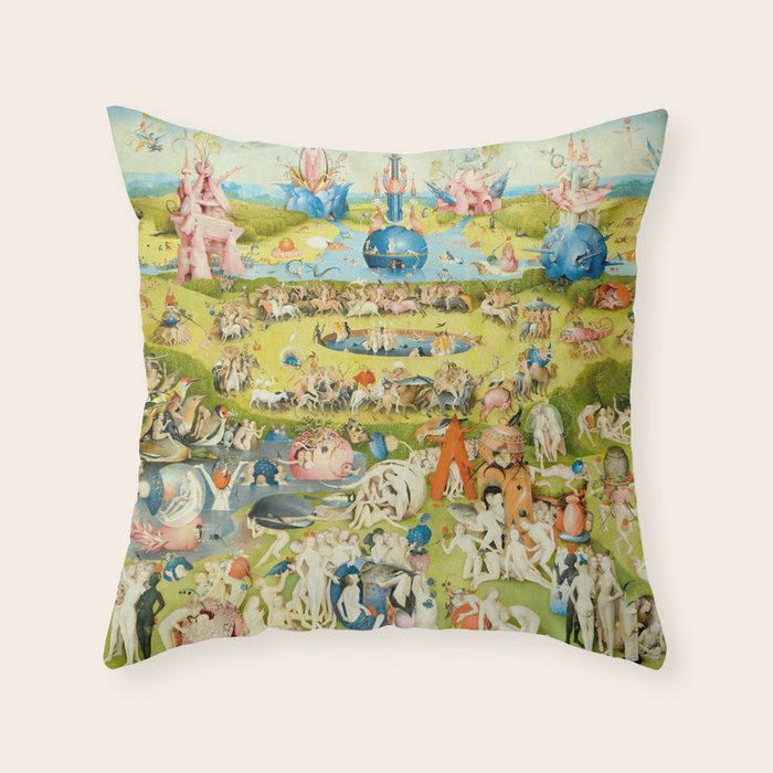 The Garden of Earthly Delights by Bosch Throw Pillow Gallery Image 6