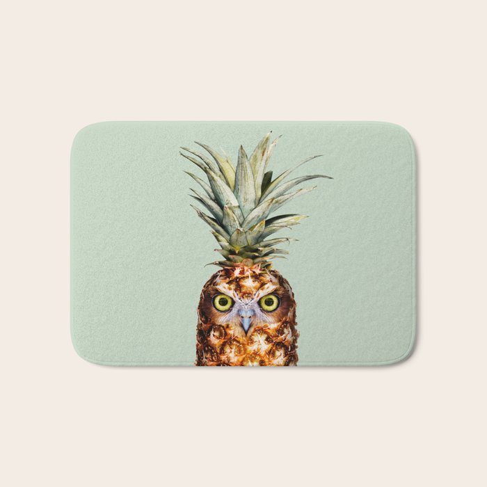 PINEAPPLE OWL Bath Mat Gallery Image 1