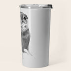 Sweet Black Pug Travel Mug Gallery Image 2