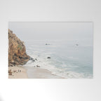 Coast in Malibu Print - Point Dume Pirate's Cove Beach - Coastal Boho Welcome Mat Gallery Image 1