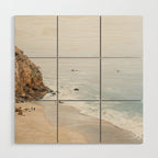 Coast in Malibu Print - Point Dume Pirate's Cove Beach - Coastal Boho Wood Wall Art Gallery Image 1
