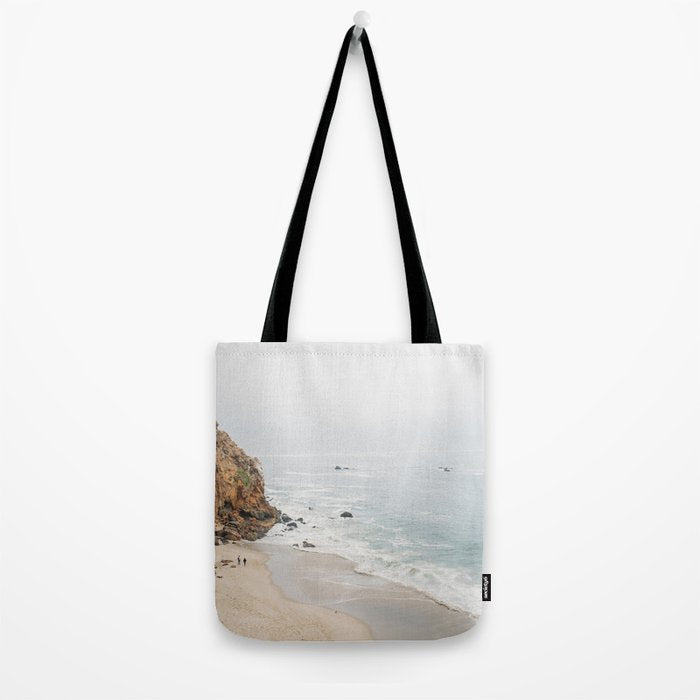 Coast in Malibu Print - Point Dume Pirate's Cove Beach - Coastal Boho Tote Bag Gallery Image 2