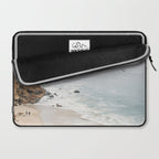 Coast in Malibu Print - Point Dume Pirate's Cove Beach - Coastal Boho Laptop Sleeve Gallery Image 2