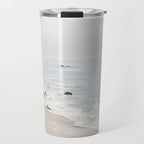 Coast in Malibu Print - Point Dume Pirate's Cove Beach - Coastal Boho Travel Mug Gallery Image 1