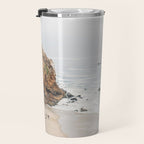 Coast in Malibu Print - Point Dume Pirate's Cove Beach - Coastal Boho Travel Mug Gallery Image 3