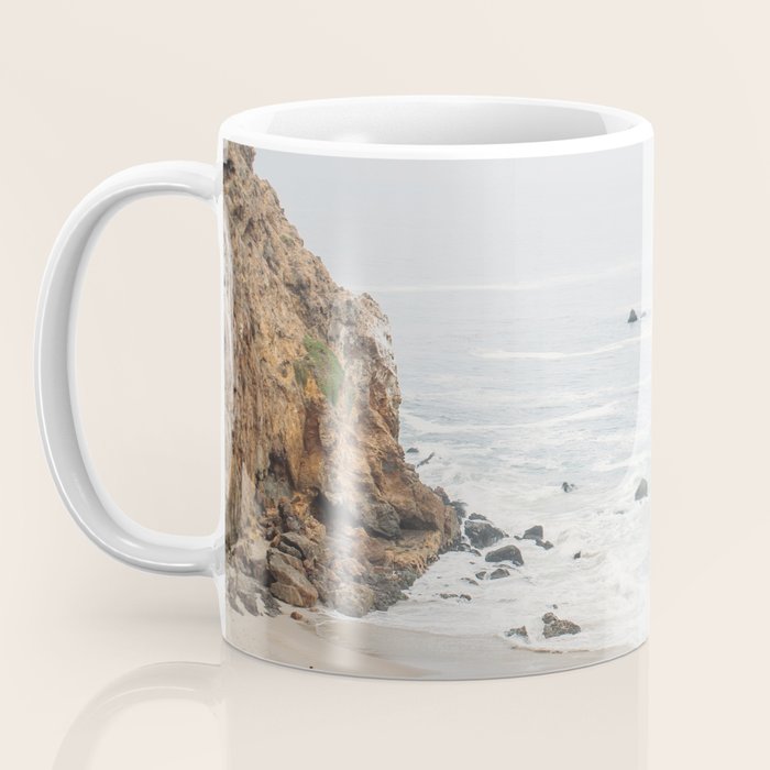 Coast in Malibu Print - Point Dume Pirate's Cove Beach - Coastal Boho Coffee Mug Gallery Image 3