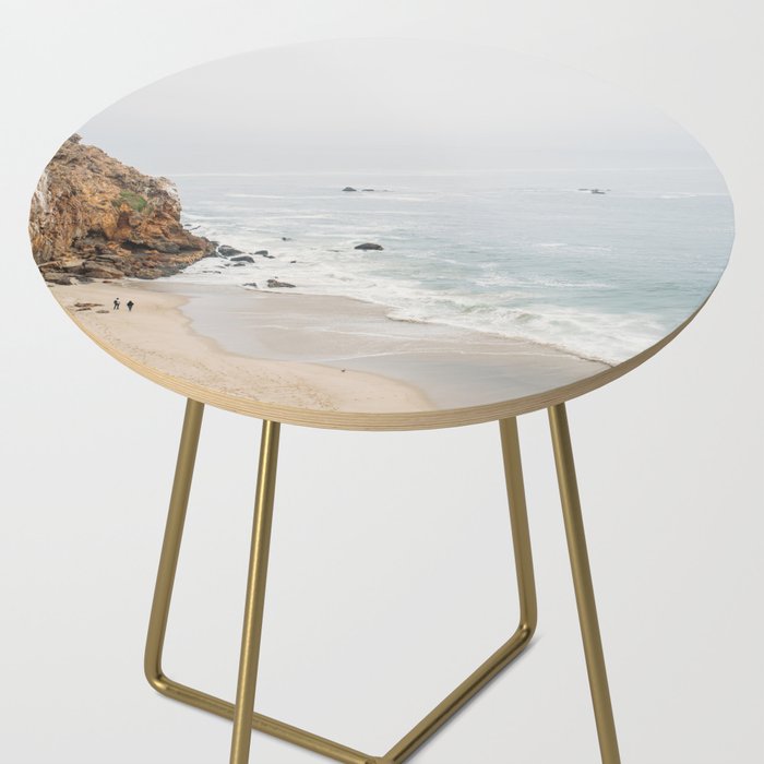 Coast in Malibu Print - Point Dume Pirate's Cove Beach - Coastal Boho Side Table Gallery Image 2