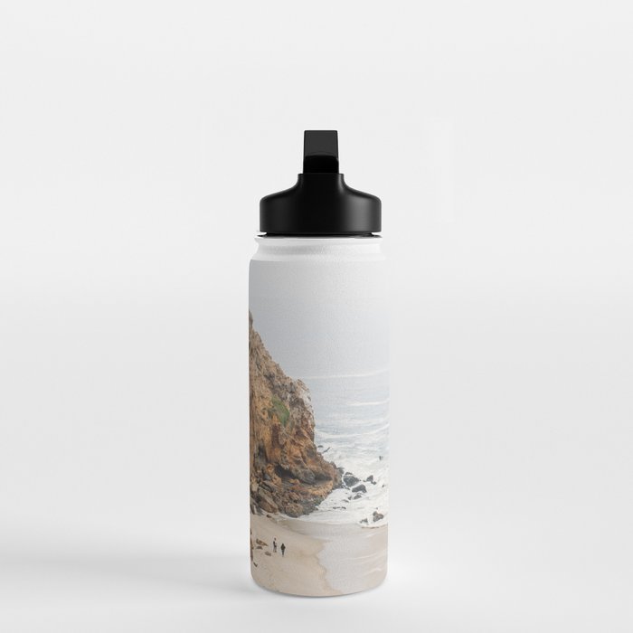 Coast in Malibu Print - Point Dume Pirate's Cove Beach - Coastal Boho Water Bottle Gallery Image 3