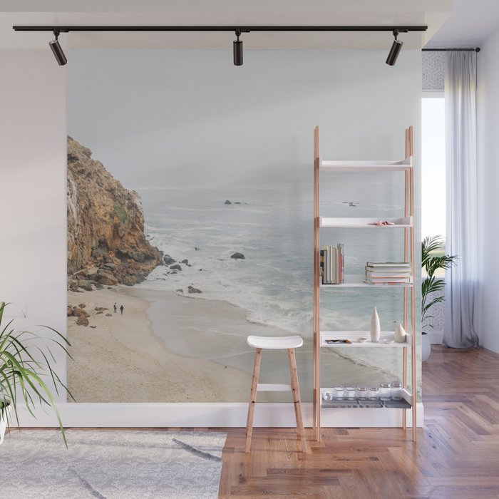 Coast in Malibu Print - Point Dume Pirate's Cove Beach - Coastal Boho Wall Mural Gallery Image 1