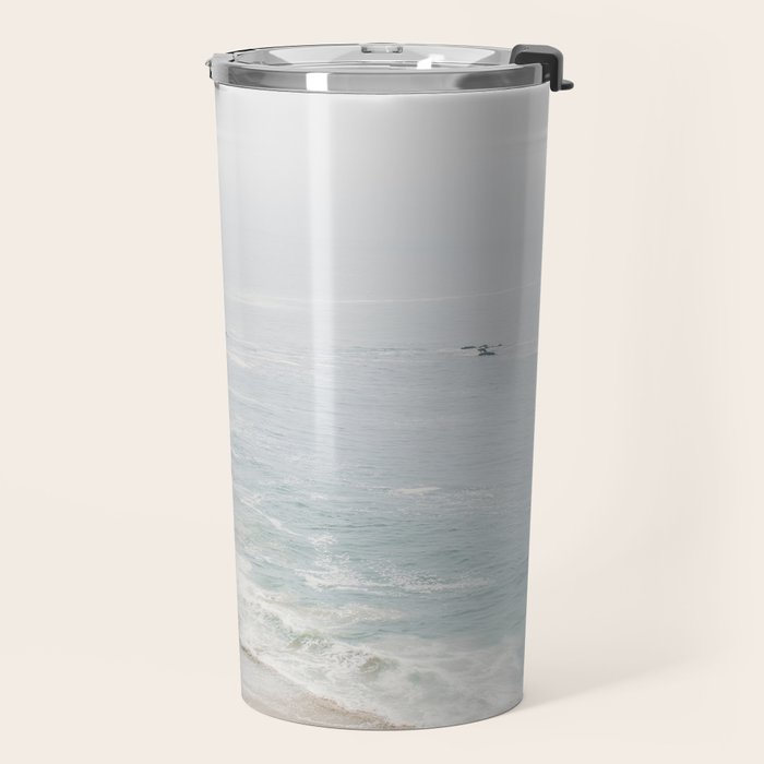 Coast in Malibu Print - Point Dume Pirate's Cove Beach - Coastal Boho Travel Mug Gallery Image 2
