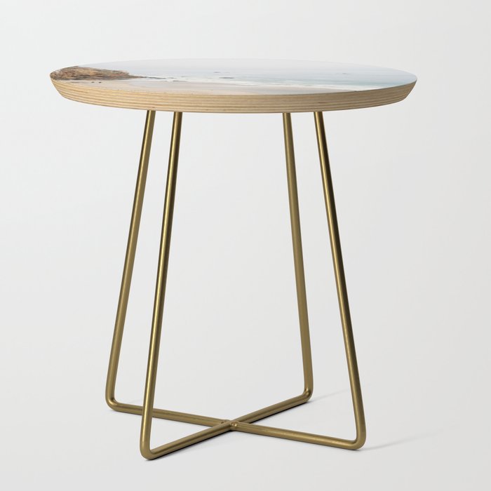 Coast in Malibu Print - Point Dume Pirate's Cove Beach - Coastal Boho Side Table Gallery Image 1