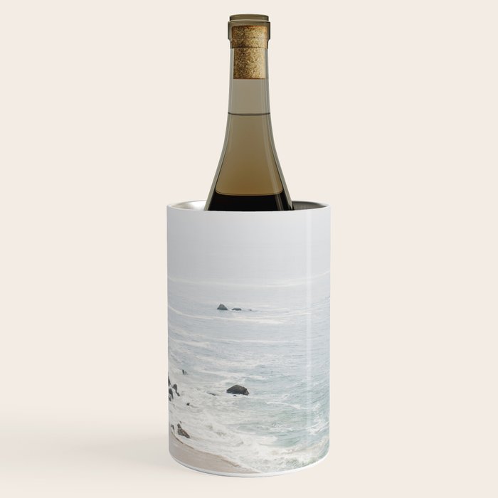 Coast in Malibu Print - Point Dume Pirate's Cove Beach - Coastal Boho Wine Chiller Gallery Image 1