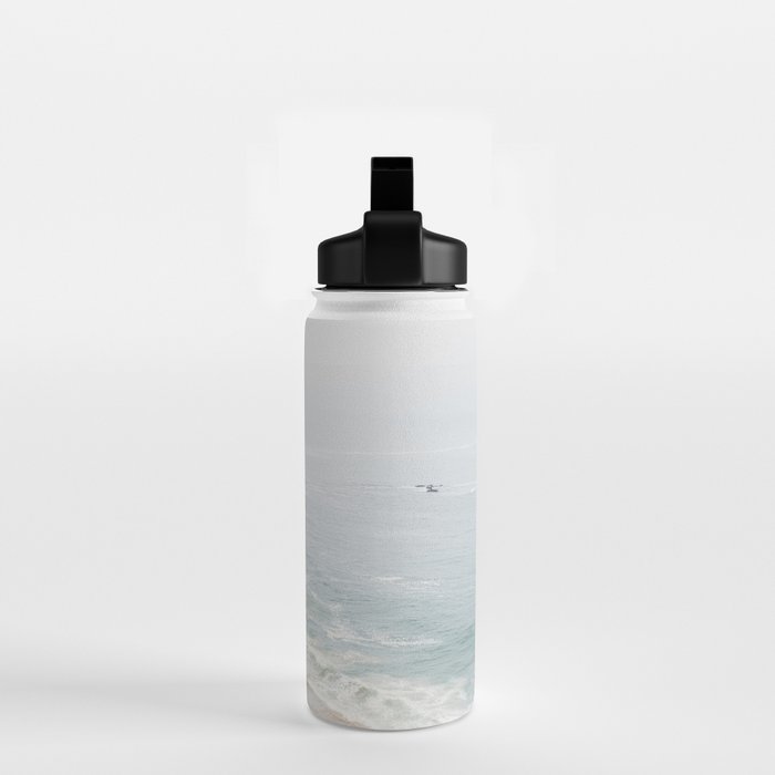 Coast in Malibu Print - Point Dume Pirate's Cove Beach - Coastal Boho Water Bottle Gallery Image 2