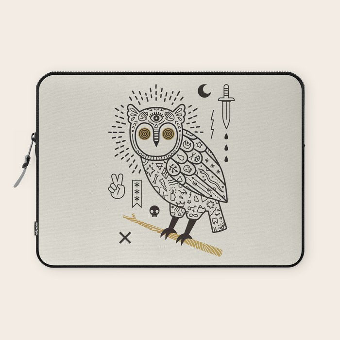 Hypno Owl Laptop Sleeve Gallery Image 1