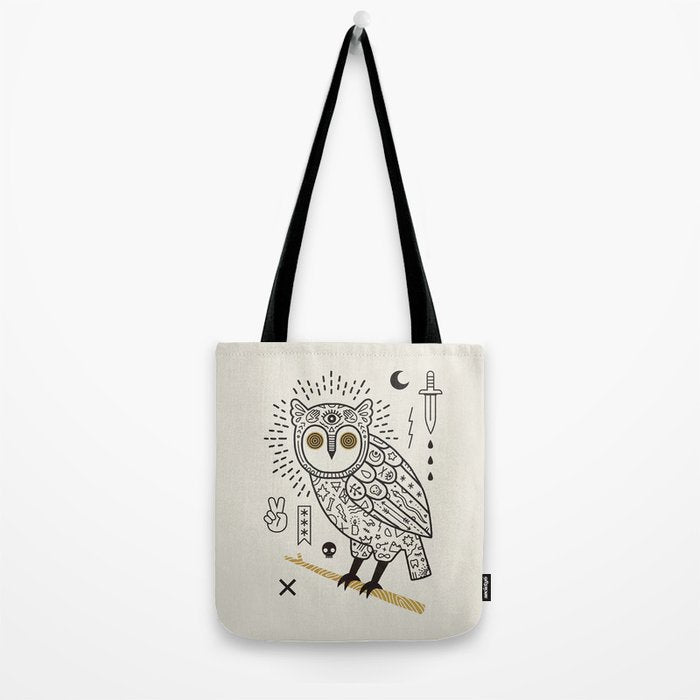 Hypno Owl Tote Bag Gallery Image 2