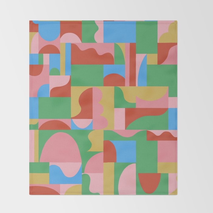 Joy mosaic Throw Blanket Gallery Image 2