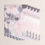 Modern Contemporary soft Pastel Pink Grey Abstract Wrapping Paper Gallery Image 3