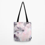 Modern Contemporary soft Pastel Pink Grey Abstract Tote Bag Gallery Image 2
