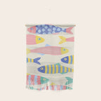 SEA LA VIE - Coastal Pun Fish Art with dots and stripes  Wall Hanging Gallery Image 1