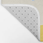 SEA LA VIE - Coastal Pun Fish Art with dots and stripes  Bath Mat Gallery Image 2