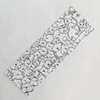 Dog Doodle Art Yoga Mat Gallery Image 1