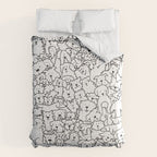 Dog Doodle Art Comforter Gallery Image 6