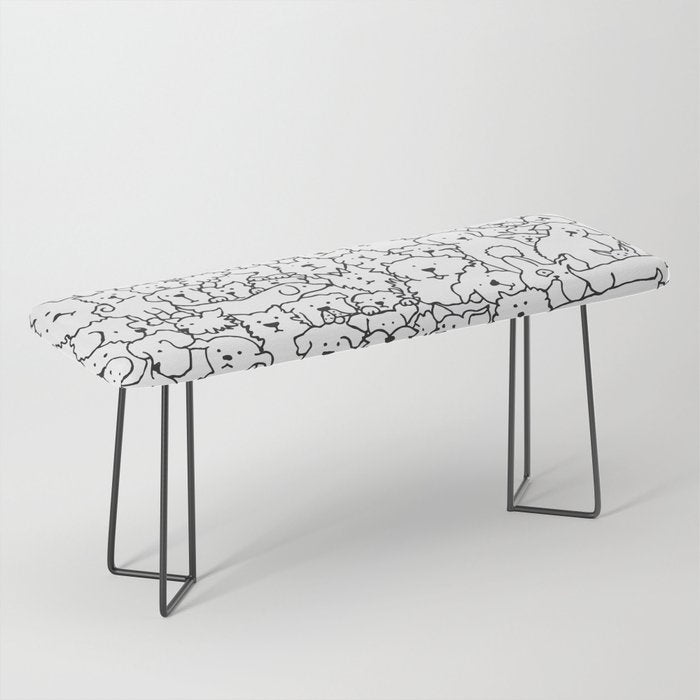 Dog Doodle Art Bench Gallery Image 1