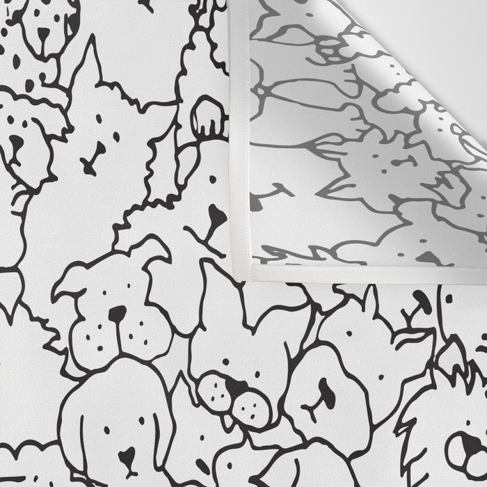 Dog Doodle Art Wall Tapestry Gallery Image 3